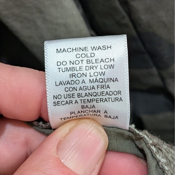 Love Tree Womens Camo Jacket Small Pockets Zip Button Lightweight Cinch Waist - Picture 10 of 13